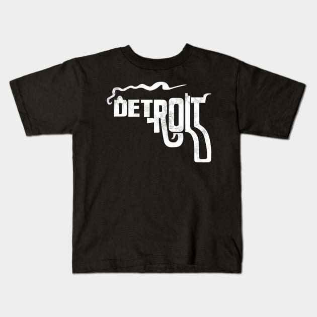 Detroit (Vintage/Distressed) Kids T-Shirt by n23tees
